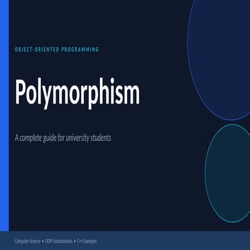 Polymorphism in C++ | PPTX