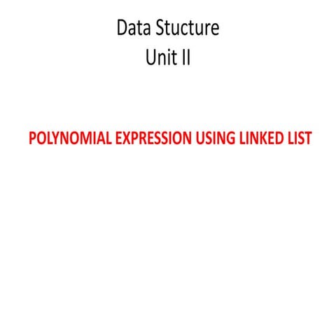 Polynomial Expression 