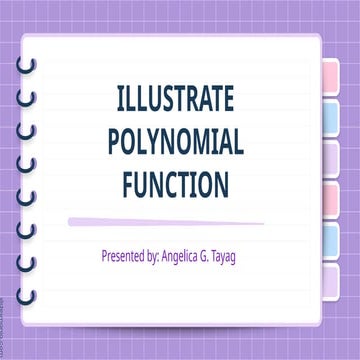 Math10-SecondQuarter-Polynomial-Function.pptx
