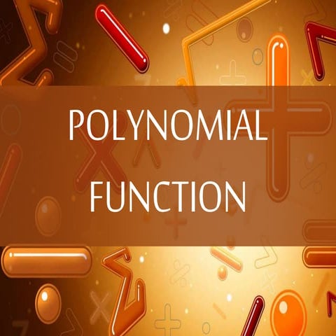 Polynomial Function and Synthetic Division | PPT