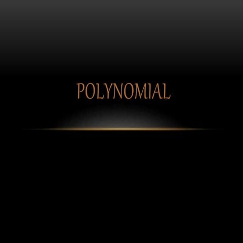 Polynomial kavi ppt