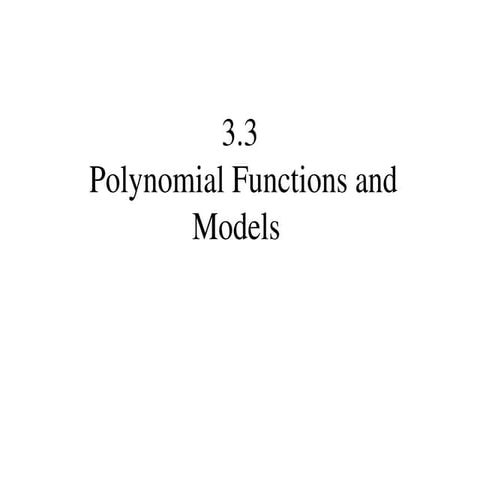 polynomial_functions.ppt mathematics topic