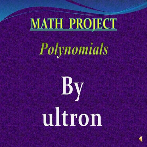 Polynomials