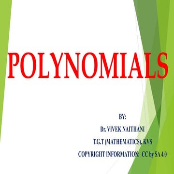Polynomials | PPT