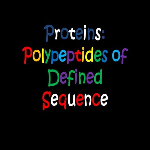Polypeptides of defined sequence