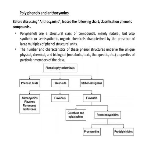 Polyphenols anthocyanins
