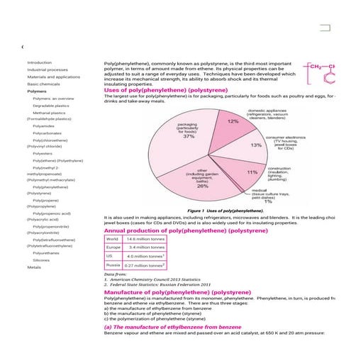 Poly(phenylethene) (polystyrene)