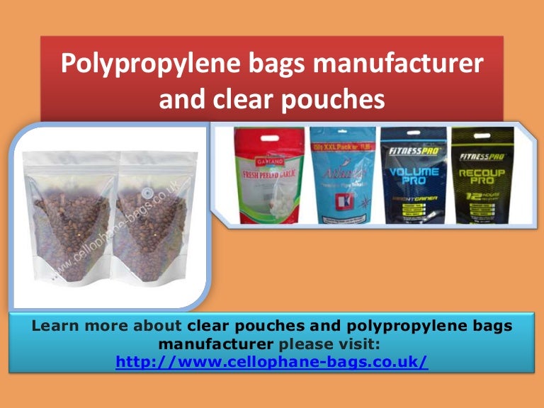 Polypropylene bags manufacturer and clear pouches