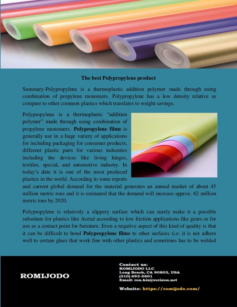Polypropylene films