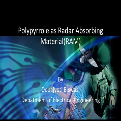 Polypyrrole as radar absorbent material(RAM)