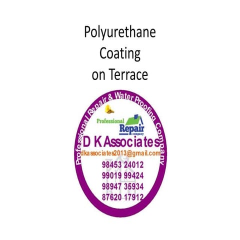 Polyurethane water proofing | PPTX