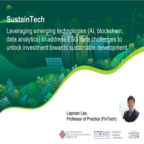 SustainTech/ Sustainable investment technology & data framework