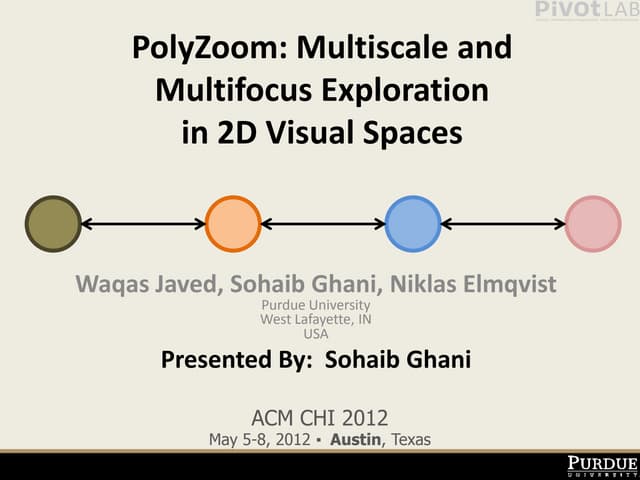 PolyZoom: Multiscale and Multifocus Exploration in 2D Visual Spaces
