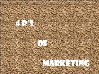 '4 ps of marketing' on SlideShare