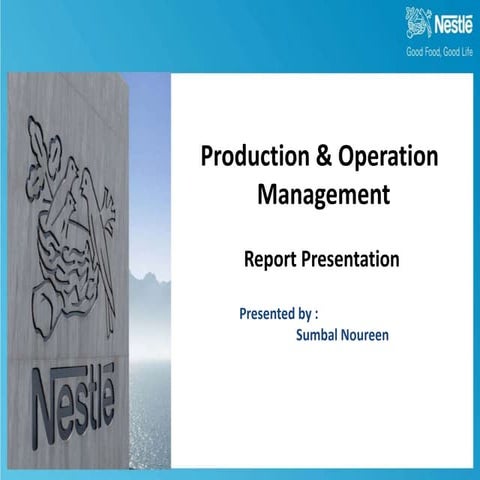 POM, Project on Nestle