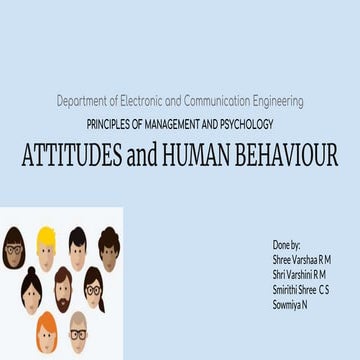 Attitude and Human Behaviour