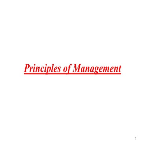 Principles of management, a management related subject.