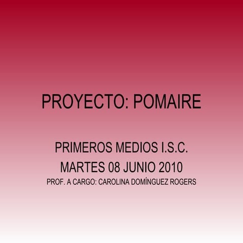 Pomaireprimeros