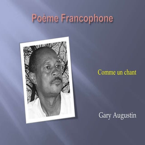 Poème francophone  comme un chant
