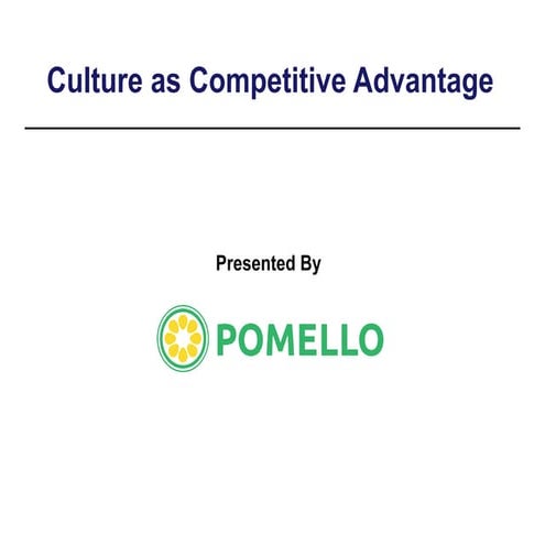 Pomello - Culture as a Competitive Advantage