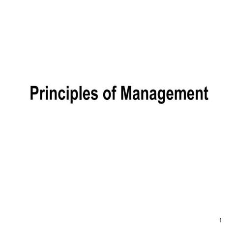 BASICS OF PRINCIPLES OF MANAGEMENT
