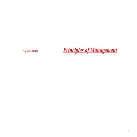 Principal of Management Module 1 (new type)