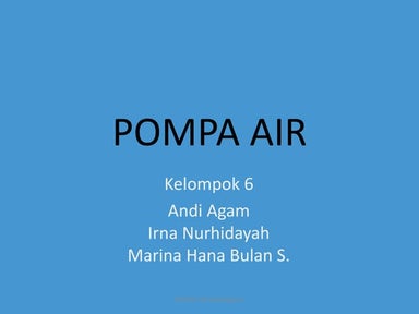 Pompa air
