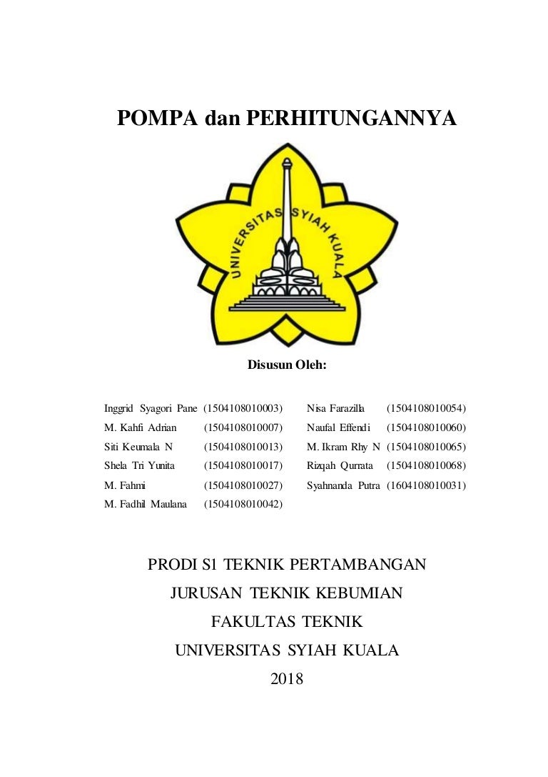 Pompa Dan Perhitungannya Fix