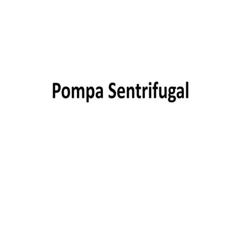 Pompa sentrifugal