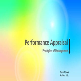 Principles of Management - Performa...