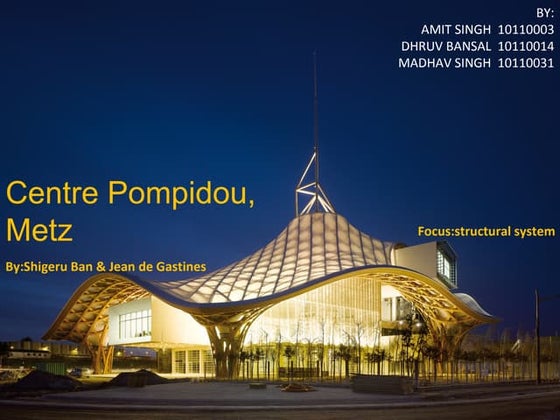 Centre of pompidou | PDF | Civil Engineering Industry | Industries