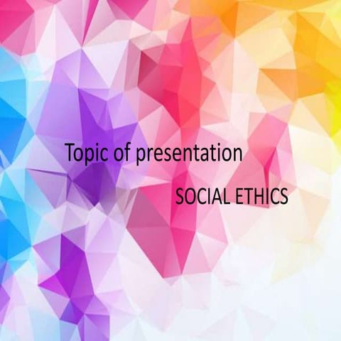 business ethics and social reponsibility