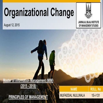 Organizational Change Management