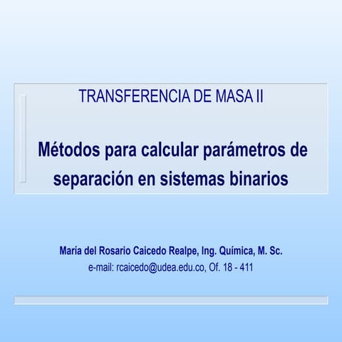 Método de Ponchon Savarit