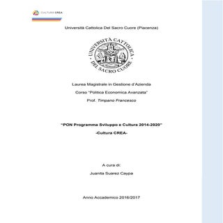 PON Cultura e Sviluppo - Cultura CREA