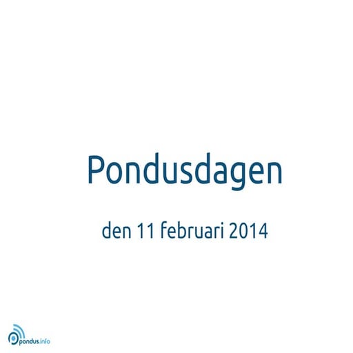 Pondusdagen feb 2014 Helsingfors