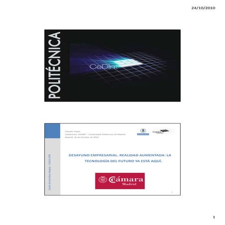 Realidad aumentada: La tecnología del futuro ya está aquí