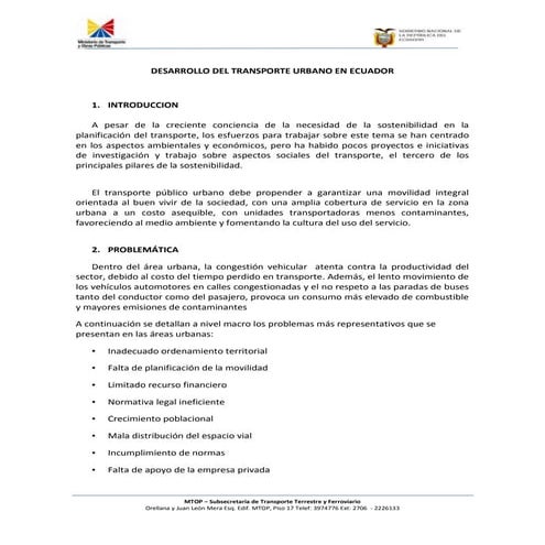 Ponencia desarrollo urbano y movilidad