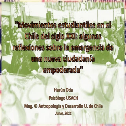 "Movimientos estudiantiles en el Chile del siglo XXI: algunas reflexiones sob...