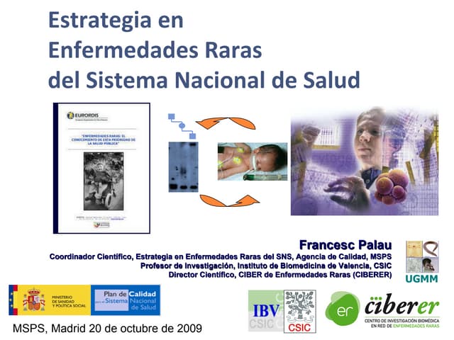 La Estrategia en Enfermedades Raras del SNS