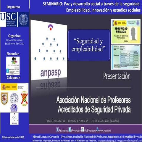 Seguridad y Empleabilidad por Gawenda 2013
