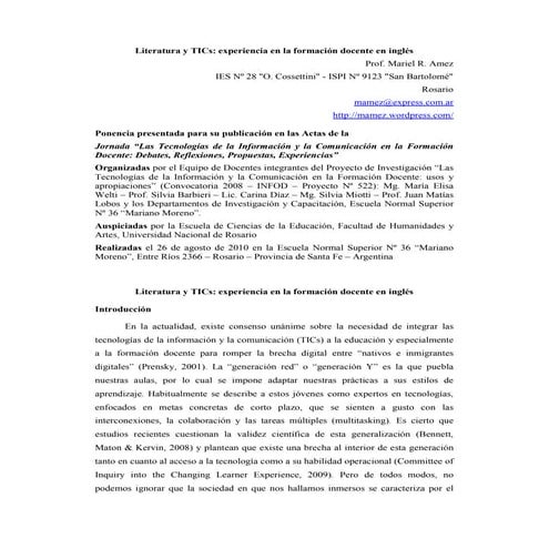 Ponencia jornada TICform doc Amez