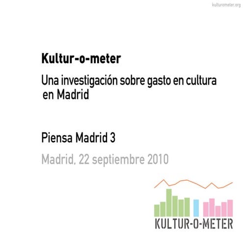 Ponencia Kulturometer. Piensa Madrid 3