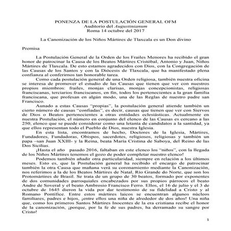 Ponencia Postulación OFM