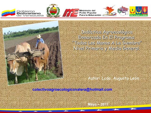 Didáctica Agroecológica.