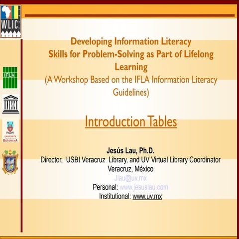 Developing Information Literacy Skills for Problem-Solving as Part of Lifelon...
