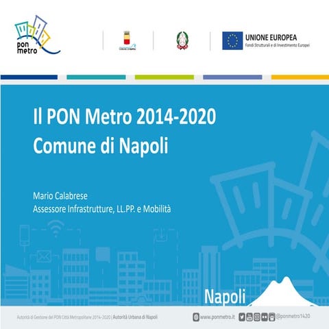 Presentazione PON METRO mobilità NAPOLI