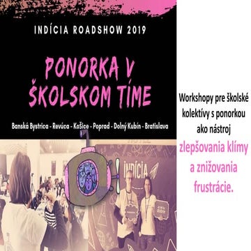 Petra Gubišová, Marek Kmeť - Ponorka v tíme_ Indícia Roadshow_2019 | PDF