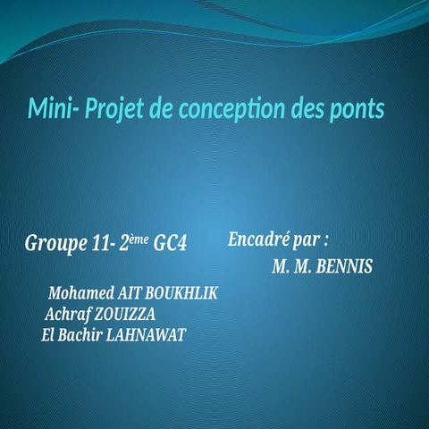 Pont en Béton Précontraint:Présentation PFE(Pk4) | PPTX