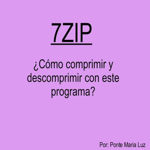 Ponte 7Zip